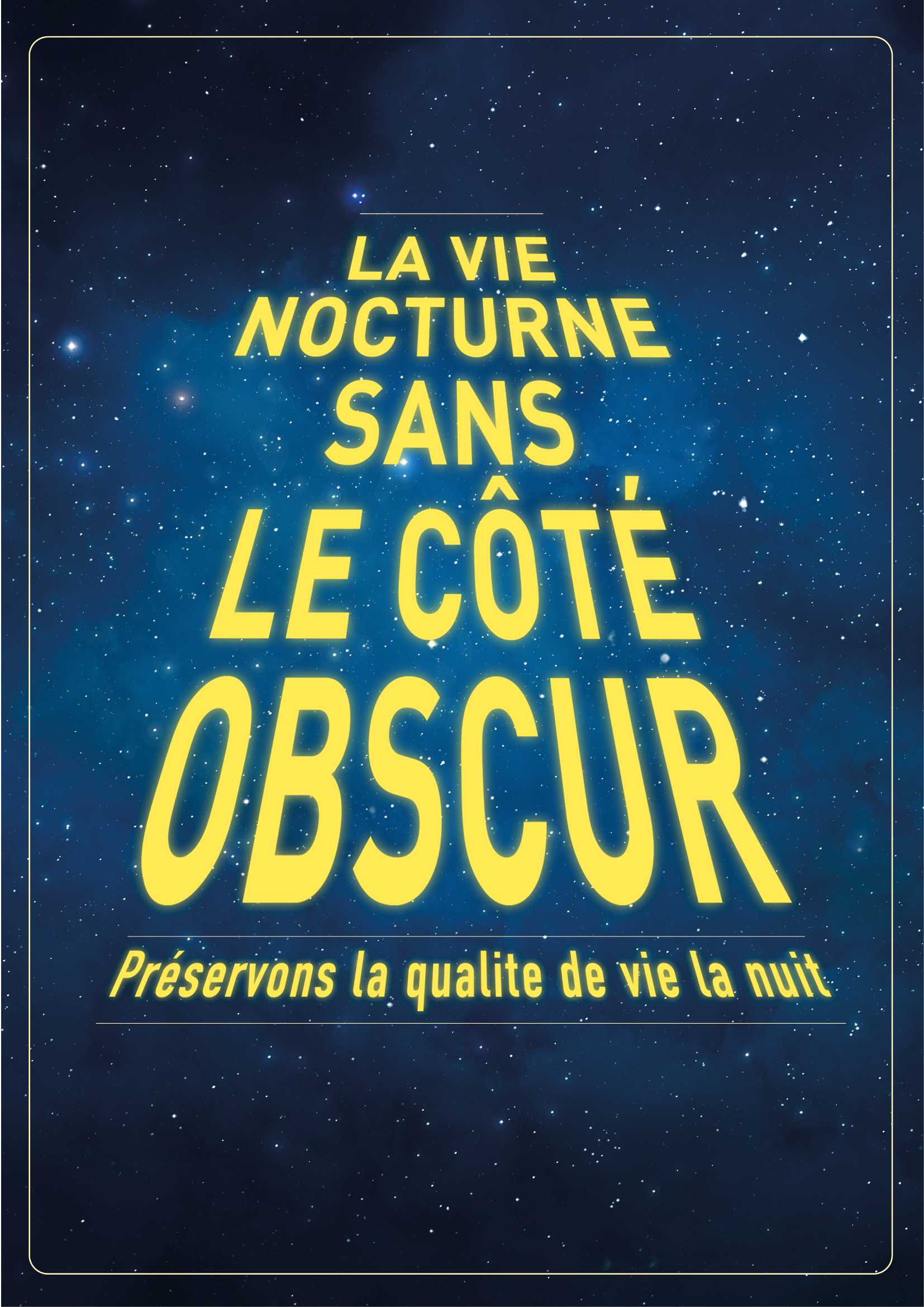 affiche publicitaire vie nocturne Havre